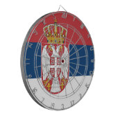 セルビア国旗 ダーツボード (正面左)
