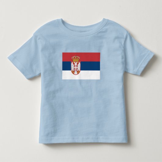 セルビア国旗 トドラーTシャツ (正面)