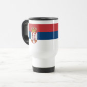 セルビア国旗 トラベルマグ (正面左)