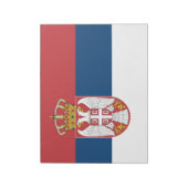 セルビア国旗 ノートパッド (回転)