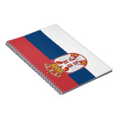 セルビア国旗 ノートブック (右側)