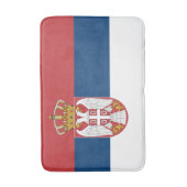 セルビア国旗 バスマット (正面縦)