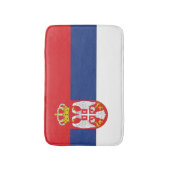 セルビア国旗 バスマット (正面縦)