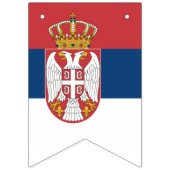 セルビア国旗 バンティングフラッグ (第3の旗)