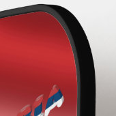 セルビア国旗 ピックルボールラケット (左詳細)