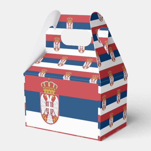 セルビア国旗 フェイバーボックス (裏面サイド)