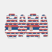 セルビア国旗 フェイバーボックス (折り畳みなし)