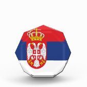 セルビア国旗 フォトブロック (正面)
