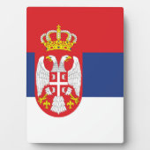 セルビア国旗 フォトプラーク (正面)