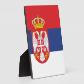 セルビア国旗 フォトプラーク (側面)