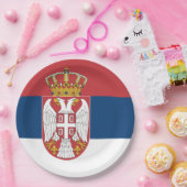 セルビア国旗 ペーパープレート (パーティー)