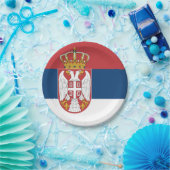 セルビア国旗 ペーパープレート (パーティー)