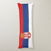 セルビア国旗 ボディピロー (裏面 (縦))