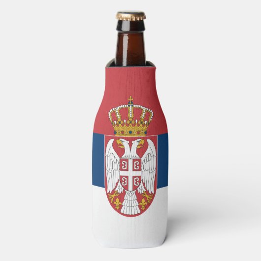 セルビア国旗 ボトルクーラー (ボトル正面)