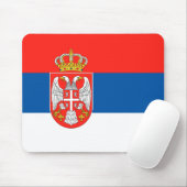 セルビア国旗 マウスパッド (マウス)