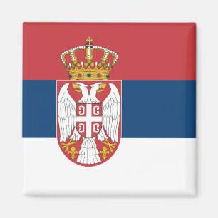 セルビア国旗 マグネット
