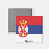 セルビア国旗 マグネット (正面/裏面)