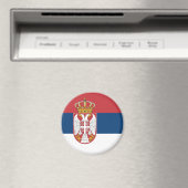 セルビア国旗 マグネット (インサイチュ (食洗機))