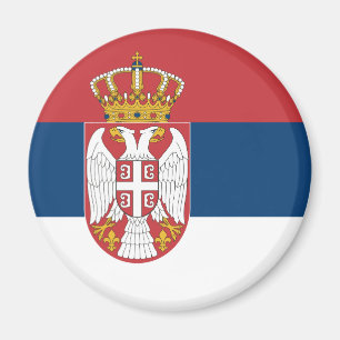 セルビア国旗 マグネット