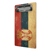 セルビア国旗 ミニクリップボード (アングル2)