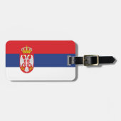 セルビア国旗 ラゲッジタグ (正面横)