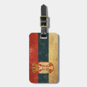 セルビア国旗 ラゲッジタグ (正面縦)