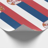 セルビア国旗 ラッピングペーパー (角)