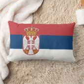 セルビア国旗 ランバークッション (ブランケット)