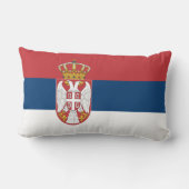 セルビア国旗 ランバークッション (裏面)