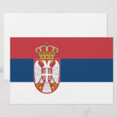 セルビア国旗 便箋 (正面/裏面)