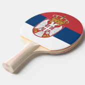 セルビア国旗 卓球ラケット (正面アングル)