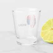 セルビア国旗、愛国心 ショットグラス (裏面)