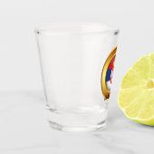 セルビア国旗、愛国心 ショットグラス (左)