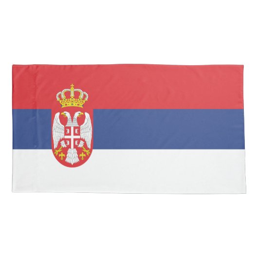 セルビア国旗 枕カバー (裏面)