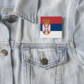 セルビア国旗 缶バッジ (インサイチュ)