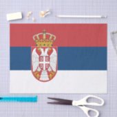 セルビア国旗 薄葉紙 (クラフト)