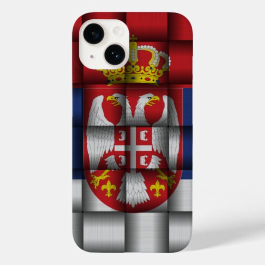 セルビア国旗 Case-Mate iPhoneケース (裏面)
