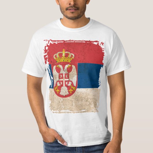 セルビア国旗 Tシャツ (正面)