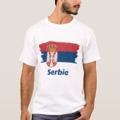 セルビア国旗 Tシャツ (正面)
