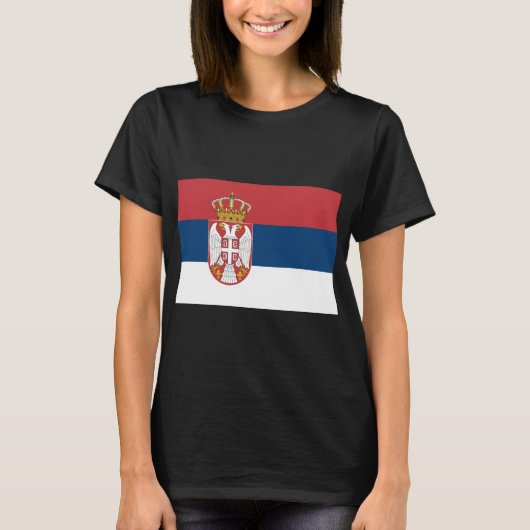 セルビア国旗 Tシャツ (正面)