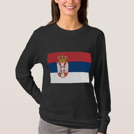 セルビア国旗 Tシャツ (正面)