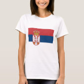 セルビア国旗 Tシャツ (正面)