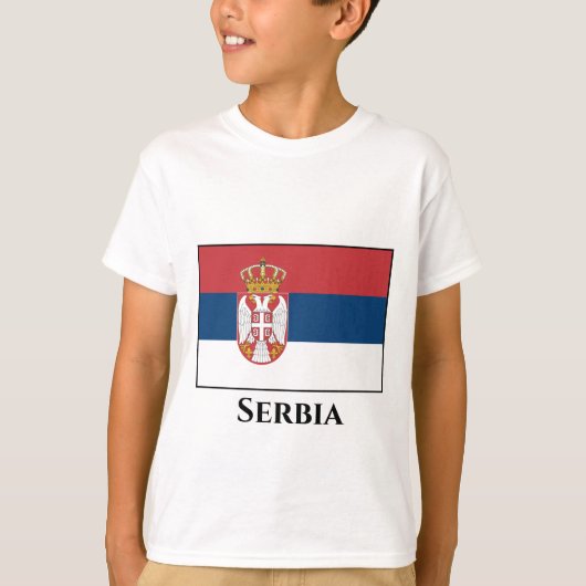 セルビア国旗 Tシャツ (正面)