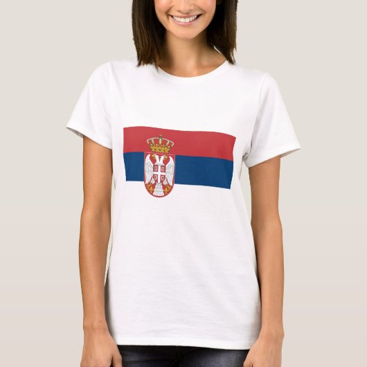 セルビア国旗 Tシャツ (正面)