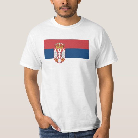 セルビア国旗 Tシャツ (正面)