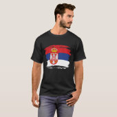 セルビア国旗 Tシャツ (正面フル)