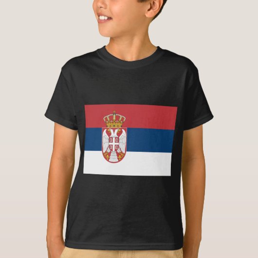 セルビア国旗 Tシャツ (正面)