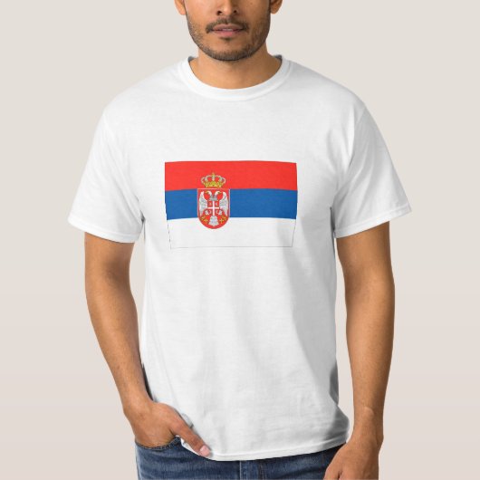 セルビア国旗 Tシャツ (正面)