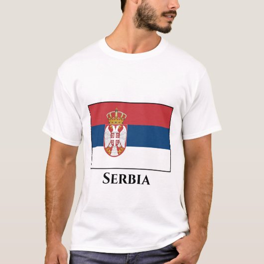 セルビア国旗 Tシャツ (正面)