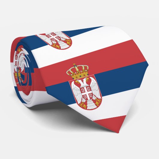 セルビア州旗 ネクタイ (ロール)